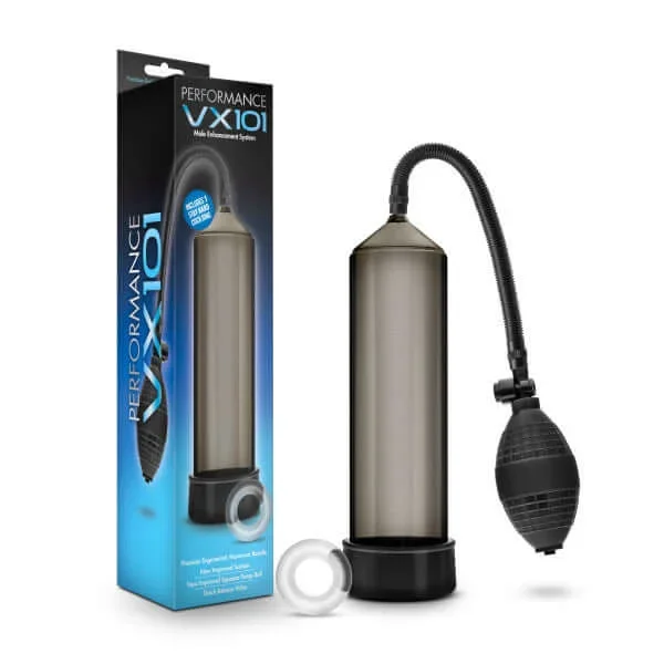 Performance VX101 Male Enhancement Penis Pump in Black by Blush Novelties