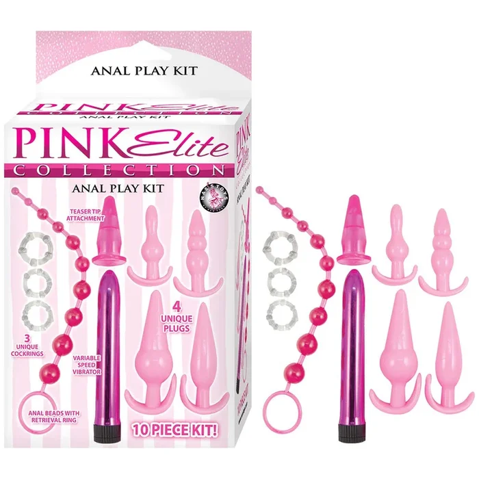 Pink Elite Collection Anal Play Kit Pink
