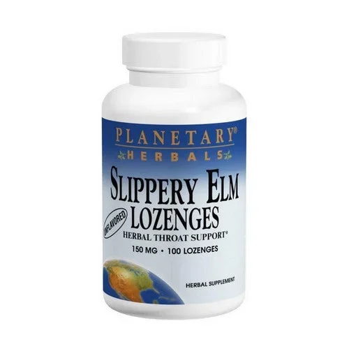Planetary Herbals, Slippery Elm Lozenges, 24 Count