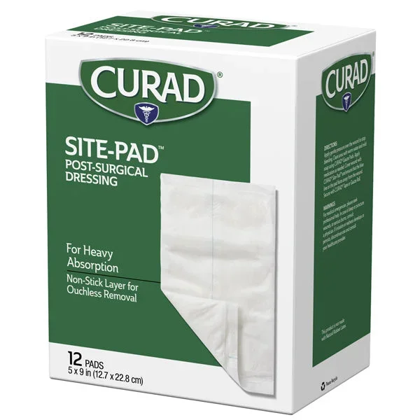 Post-Surgical Non-Stick Gauze Pad Dressings 5″ x 9″ by Curad 12/Box