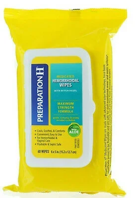 Preparation H Hemorrhoidal Wipes Pack