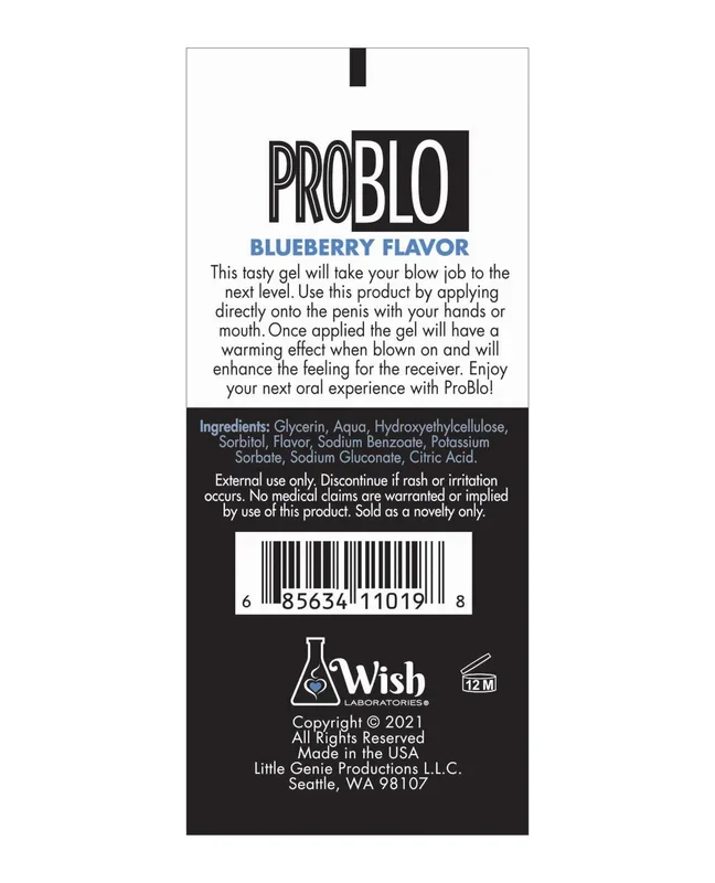 Pro Blo Oral Pleasure Gel – Bubble Gum
