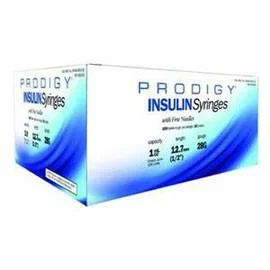 Prodigy Insulin Syringe 31G .5cc 5/16″ – Box of 100