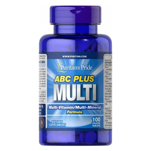Puritan’s Pride, ABC Plus Multivitamin and Multi-Mineral Formula, 100 Tablets
