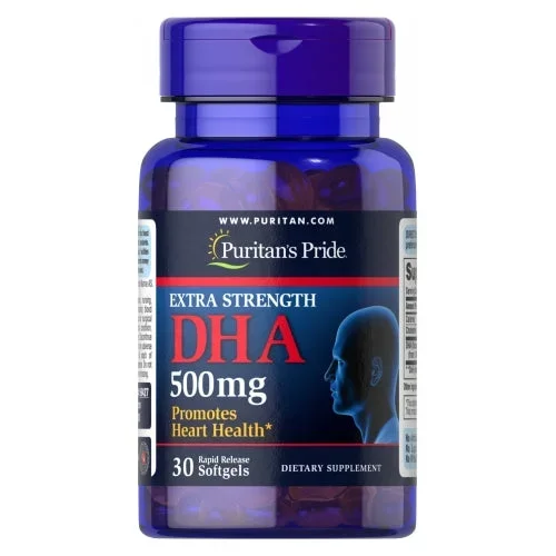 Puritan’s Pride, Extra Strength DHA, 500 mg, 30 Softgels