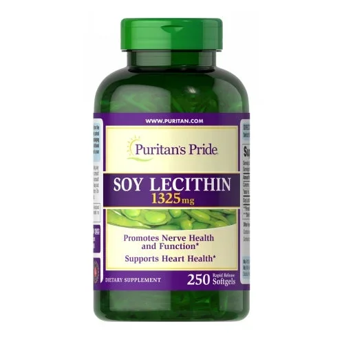 Puritan’s Pride, Soy Lecithin, 1325 mg, 250 Rapid Release Softgels