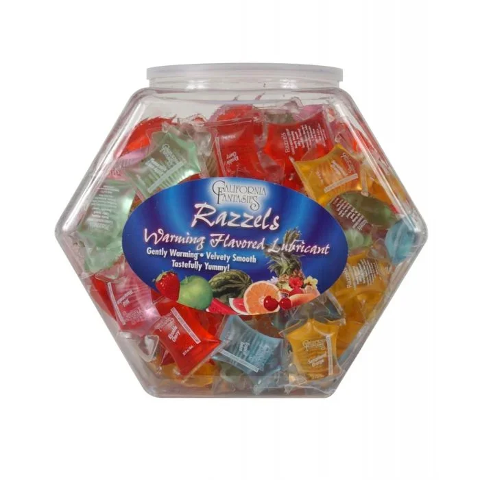 Razzels Warming Flavored Lubricant Pillow Packs 100