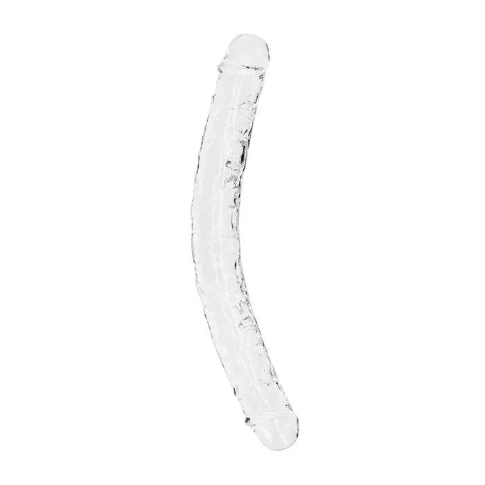 RealRock Crystal Clear Double Dong 13 inches Dual-Ended Dildo Clear