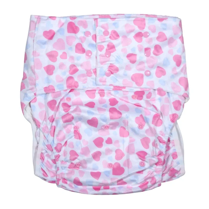 Rearz – Minky Adult Pocket Diaper – Hearts