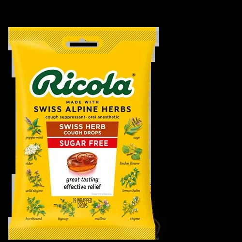 Ricola Original Cough Suppressant Throat Drops, Sugar Free, 19 ct.
