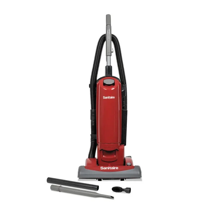 Sanitaire® FORCE QuietClean Upright Vacuum SC5815D, 15″ Cleaning Path, Red (EURSC5815E) Each