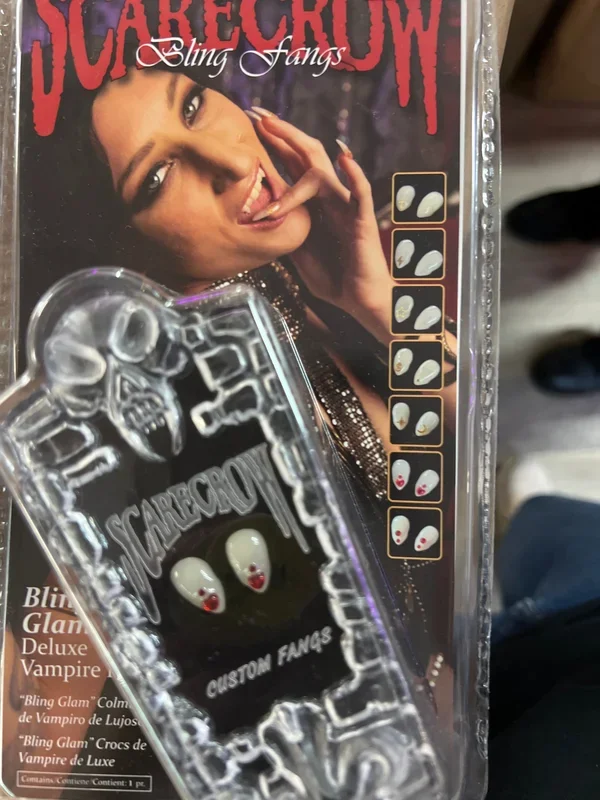 Scarecrow Small Bling Vampire Fangs – Custom Fit, Realistic, Reusable