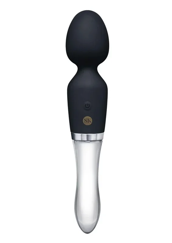 Secret Kisses Glass Black Magic Wand