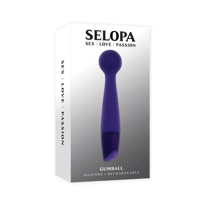 Selopa Gumball Rechargable Silicone Vibrating Wand