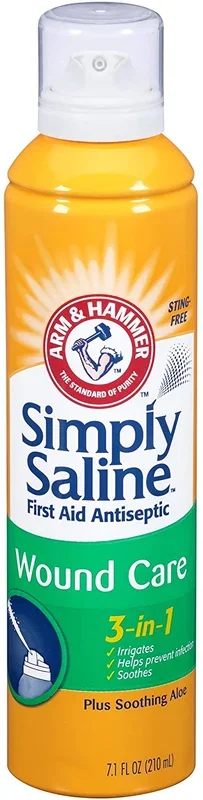 Simply Saline Arm & Hammer First Aid Antiseptic 3-in-1 Wound Care, 7.4 Oz