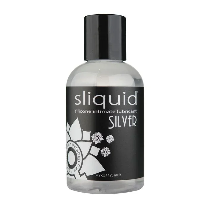 Sliquid Silver Silicone Lube Glycerine & Paraben Free – 4.2 oz