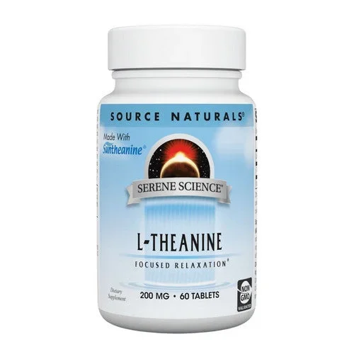 Source Naturals, L-Theanine, 200 mg, 60 Tabs