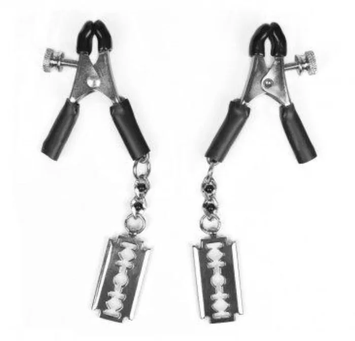 Spartacus Micro Plier Clamp with Razor Blade Pendant