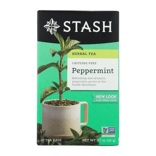 Stash Tea, Peppermint Tea Caffeine Free, 20 Bags