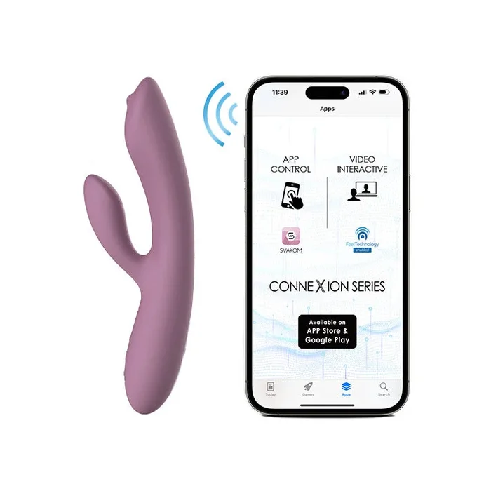 SVAKOM Trysta Neo Interactive Rabbit Vibrator with G-Spot Ball