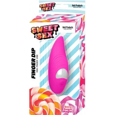 Sweet Sex Finger Dip Finger Vibrator Magenta Pink by Hott Products Unlimited – 8 Vibration Modes
