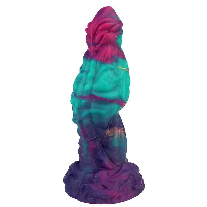 TaRiss’s® Smart Silicone Anal Plug Fantasy Dildo with Suction Cup Base “Green Bean Monster”