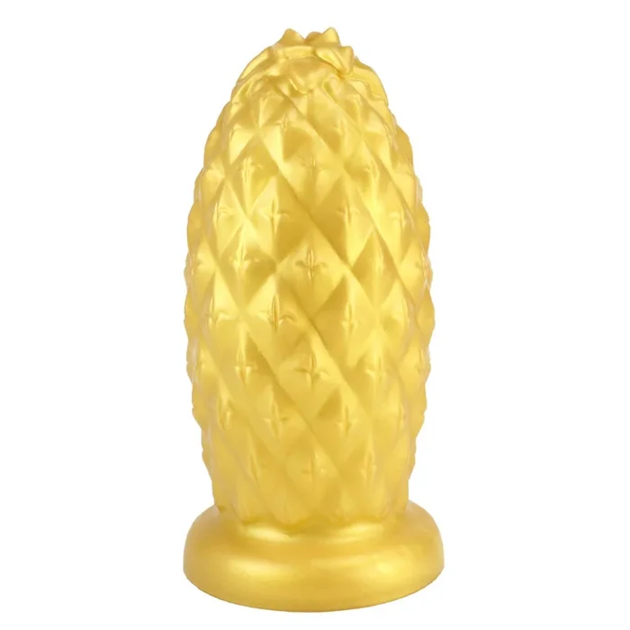 TaRiss’s® Smart Silicone Huge Anal Plug with Suction Base Pineapple Shape Dildo for Advanced Players