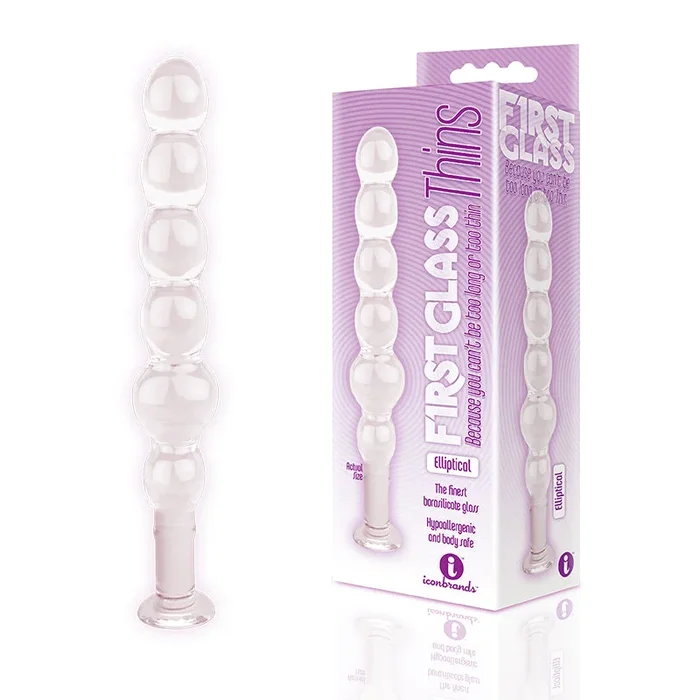 The 9’s Glass Thins Elliptical Glass Plug