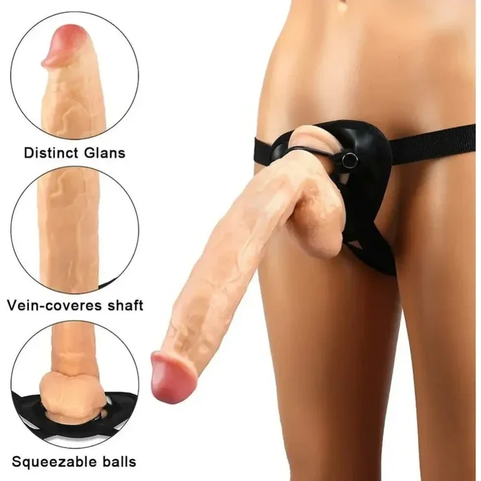 The Darth Impaler Big Strap-On Dildo in Flesh