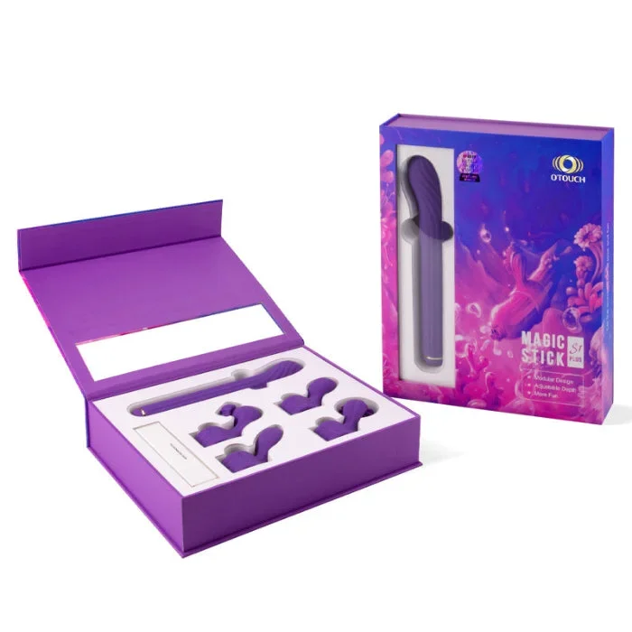 The Magic Stick Rechargeable Mix And Match Adjustable Multifunction Vibrator With Different External Attachments