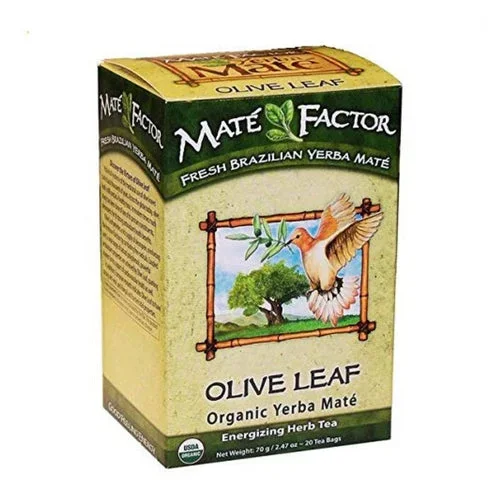 The Mate Factor, Olive Leaf Organic Yerba Mate, 20 Bags