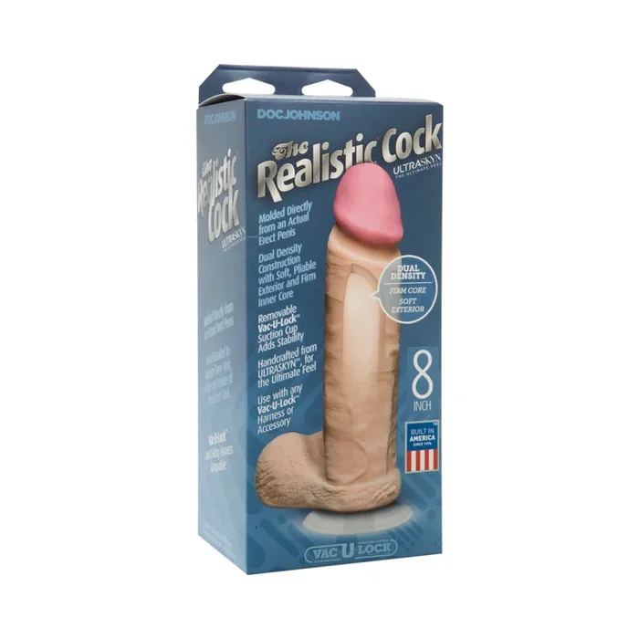 The Realistic Cock – UR3 – 8 Inch White