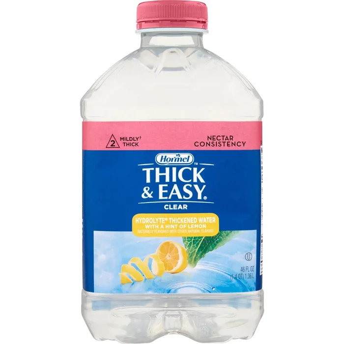 Thick & Easy Hydrolyte Thickened Water, Mildly Thick, Lemon Flavor, 46 oz Bottle