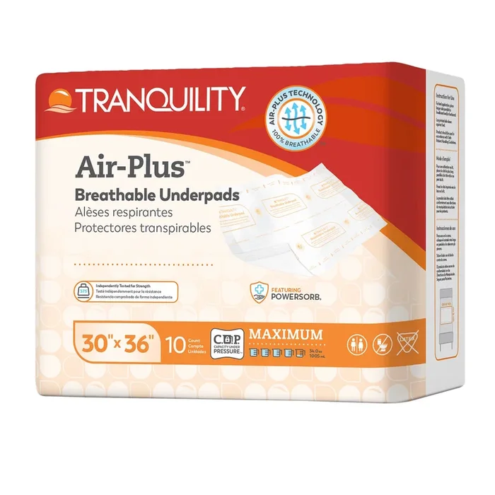 Tranquility AIR-Plus Breathable Underpads