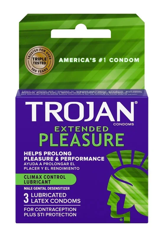 Trojan Extended Pleasure Premium Latex Condoms