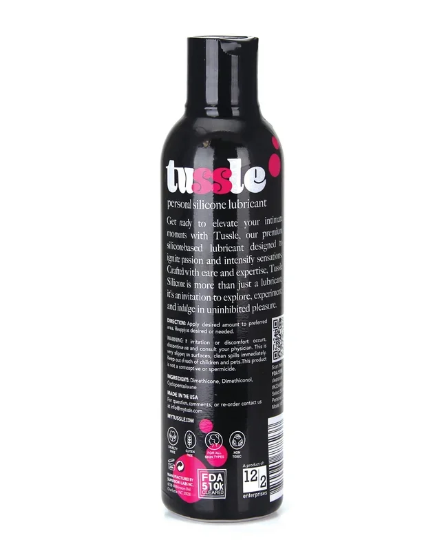 Tussle Pure Silicone Lubricant – 8 oz Bottle
