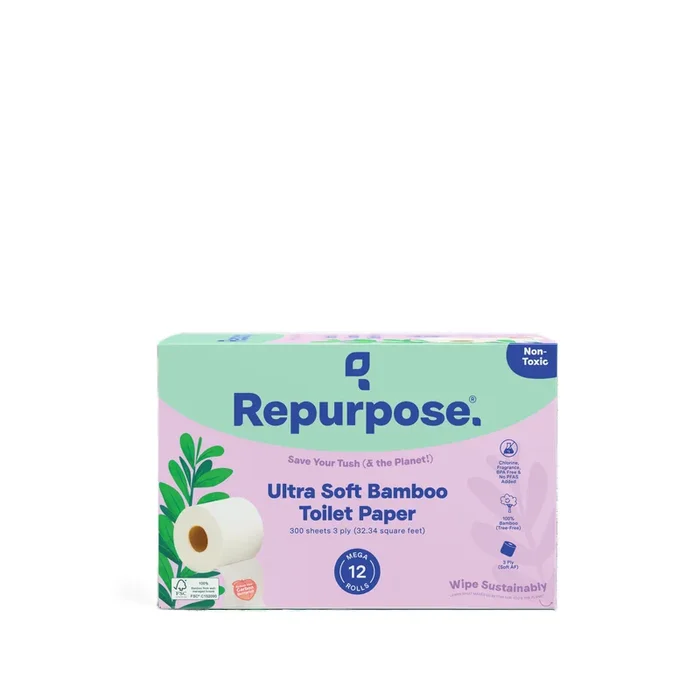 Ultra Soft 3-ply Bamboo Toilet Paper (300 sheets per roll)