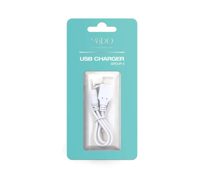 Vedo USB Charger A for Bam, Gee Plus, Luvplus, Bam Mini, Spunk, Frisky, Crazzy, Overdrive