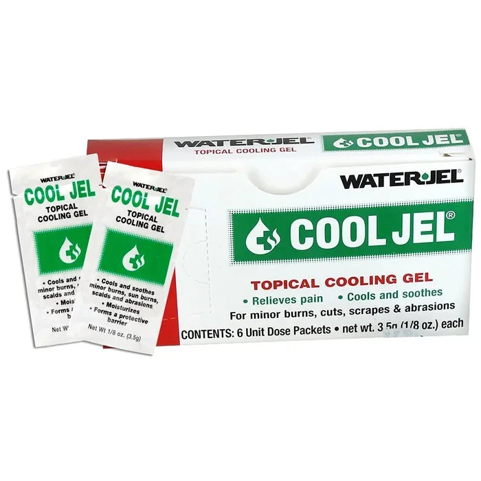 WaterJel Cool Jel Topical Pain Relief Gel with Tea Tree Oil, 6-Pack