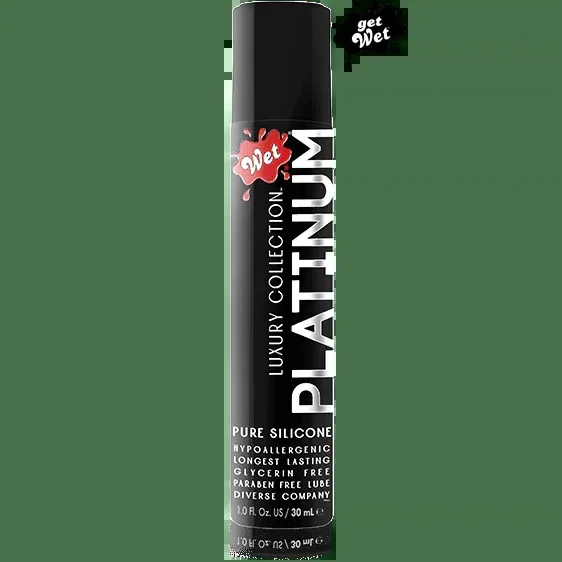 Wet Platinum Luxury Silicone Lubricant 1oz