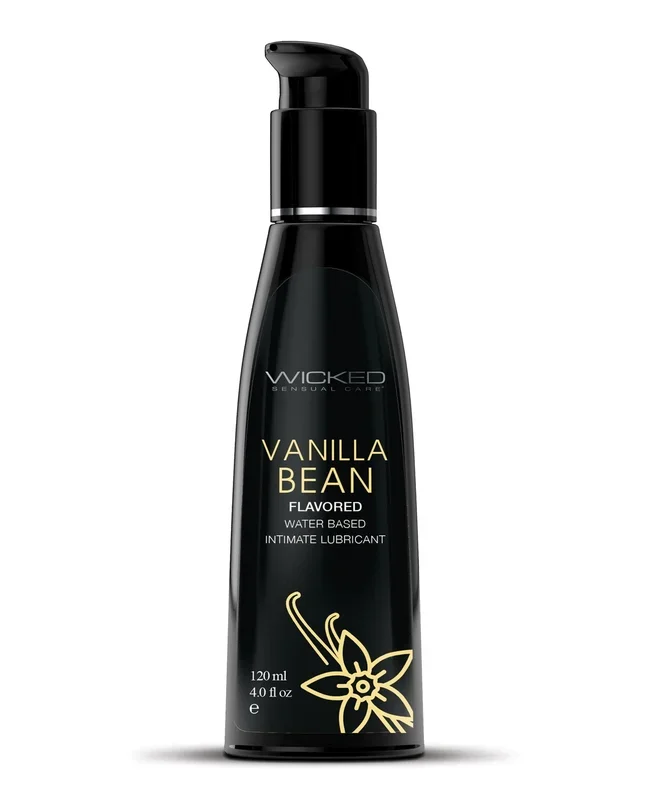 Wicked Sensual Care Aqua Waterbased Lubricant – 4 oz Vanilla Bean