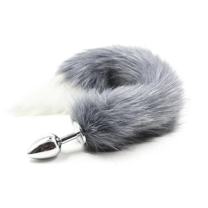 Wolf Tail Butt Plug Gray Coyote