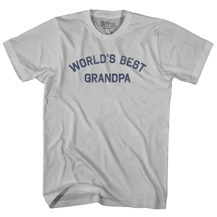 World’s Best Grandpa Adult Cotton T-shirt