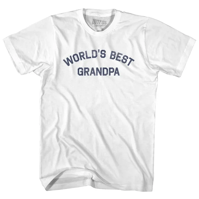 World’s Best Grandpa Womens Cotton Junior Cut T-Shirt